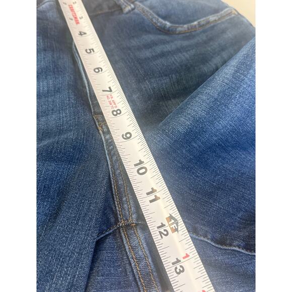 Judy Blue skinny fit jeans in blue denim with a frayed hem Size 16W - Picture 8 of 9